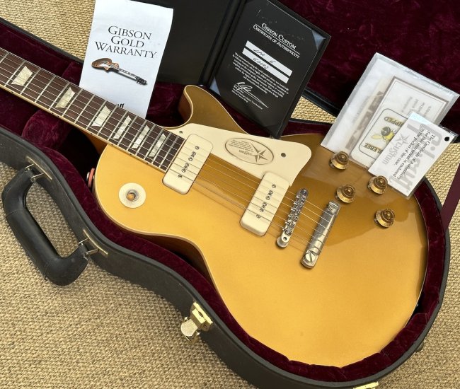2010 Gibson Custom Shop 1956 Les Paul Reissue R6 Electric Guitar Goldtop VOS w/Lollar Imperial P-90’s Excellent Condition
