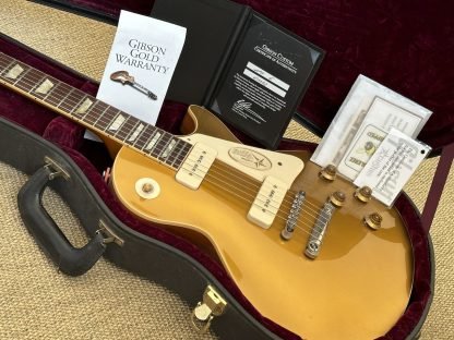 2010 Gibson Custom Shop 1956 Les Paul Reissue R6 Electric Guitar Goldtop VOS w/Lollar Imperial P-90's Excellent Condition - Image 4